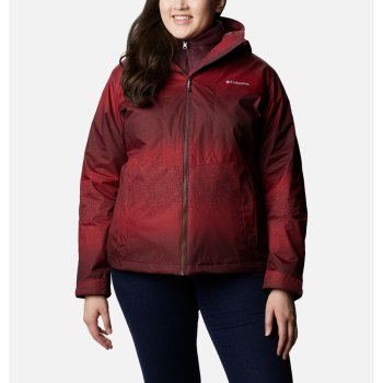 Columbia Ženske Jakne - Ruby River Interchange Plus Size Bordo | PUOQ-25036